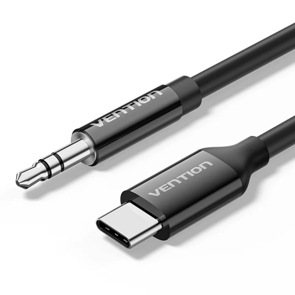Vention Cable DAC de Audio - Longitud 1.5m - Jack 3.5mm - USB-C - Color Negro