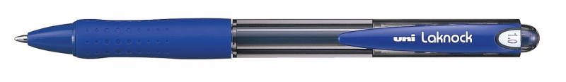 Uni-ball Laknock SN-100(10) Boligrafo de Tinta Base Aceite - Punta de Bola 1mm - Tinta Suave y Duradera - Color Azul · Pack de 12 uds.