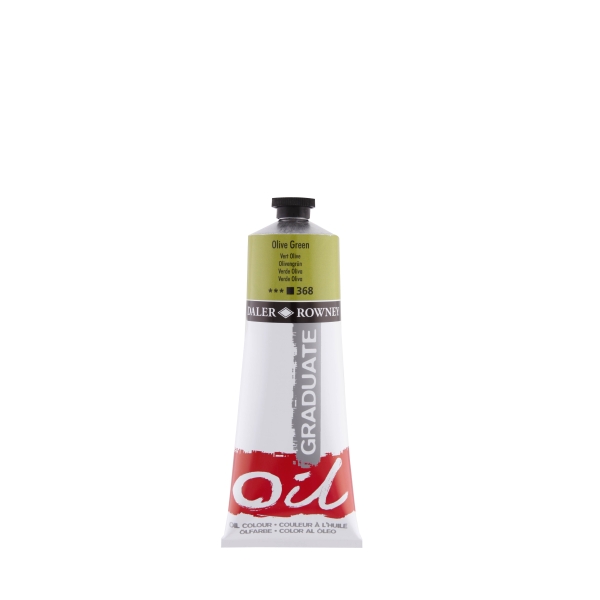 Daler Rowney Graduate Pintura al Oleo - Tubo de Aluminio - 220ml - Color Verde Oliva