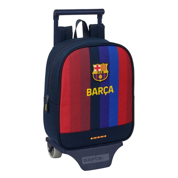 Safta F.C.Barcelona 1ª Equipacion 26/27 Mochila con Carro - Extraible - 6L - Tarjeta de Identificacion Personal - Asa de Mano - 22x27x10cm - Color Azul Noche
