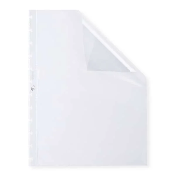 Oxford Variozip Fundas para Carpetas - Tamaño A4 - Material de Piel Naranja Transparente - Cierre con Cremallera - Resistente y Duradero · Pack de 10 uds.