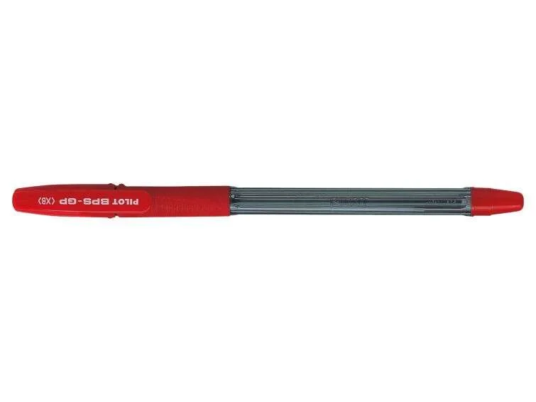 Pilot Boligrafo de Bola BPS-GP - Recargable - Punta Extra Ancha de 1.60mm - Trazo de 0.33mm - Color Rojo · Pack de 12 uds.