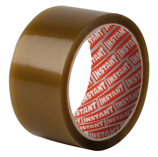 Instant Classic Precinto de Embalar 50mm x 66 Metros - Fabricado en Polipropileno - Color Marron · Pack de 6 uds.