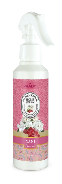 Prady Ambientador Home Spray Yani Sweet - Frasco de 220 ml - Spray Pulverizador