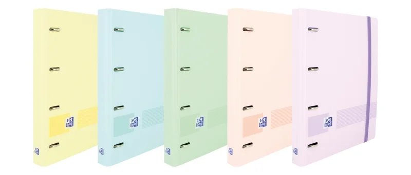 Oxford Ebind Oxfl&G Cuaderno A5+ Tapa Pastel+R5 Puntos Pastel - Papel de Alta Calidad - Tamaño A5+ - Tapa Resistente - Diseño de Puntos Pastel · Pack de 5 uds.
