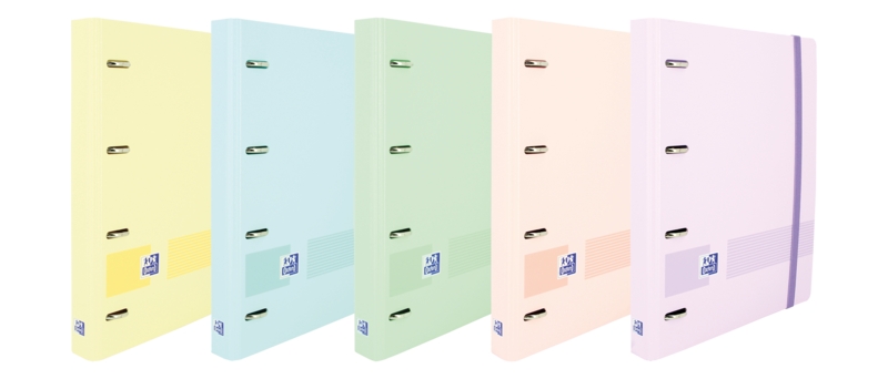 Oxford Ebind Oxfl&G Cuaderno A5+ Tapa Pastel+R5 Puntos Pastel - Papel de Alta Calidad - Tamaño A5+ - Tapa Resistente - Diseño de Puntos Pastel · Pack de 5 uds.