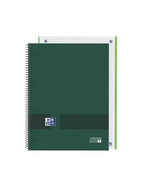 Oxford & You A4+ Europeanbook - Tapa Extradura - 80 Hojas - Color Verde · Pack de 5 uds.