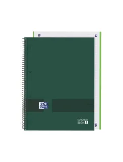 Oxford & You A4+ Europeanbook - Tapa Extradura - 80 Hojas - Color Verde · Pack de 5 uds.