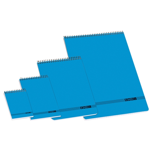 Enri Oficina Cuaderno Espiral 8º 4x4 - Tamaño Practico - Cuadricula 4x4 - Ideal para la Oficina · Pack de 10 uds.