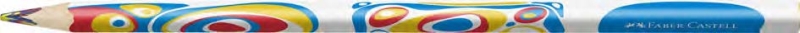 Faber-Castell Fantasia Lapiz con Mina Multicolor - Cuerpo Triangular Decorado - Madera de Bosques Sostenibles · Pack de 12 uds.