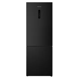 Cecotec Bolero CoolMarket Combi 495 Dark E Frigorifico Combi - Capacidad 495L - Luz LED - Temperatura Regulable - Cajon para Carne y Pesado - Cajon Humedad Regulable - Clase E - 200x70cm - C