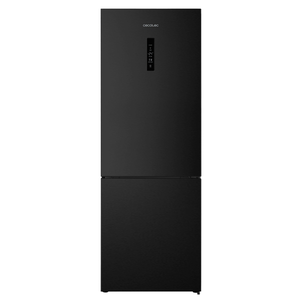 Cecotec Bolero CoolMarket Combi 495 Dark E Frigorifico Combi - Capacidad 495L - Luz LED - Temperatura Regulable - Cajon para Carne y Pesado - Cajon Humedad Regulable - Clase E - 200x70cm - C