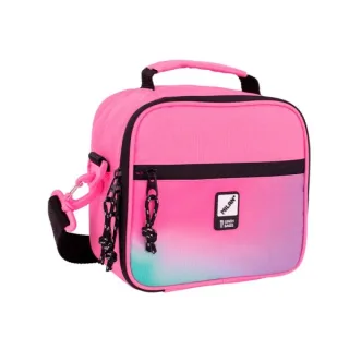 Milan Sunset Bolsa Isotermica Porta Alimentos 3,5L - Incluye 3 Recipientes para Alimentos - Interior Aislante Termico - Apertura Total - Correa Regulable y Extraible - Color Rosa