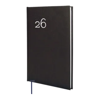 Finocam Dynamic Milano Agenda Profesional en Catalan - Anual 2026 - Tapa Dura Acolchada - Formato Y11 - 168x19x245mm - Semana Vista en Vertical - Color Negro