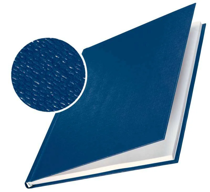 Leitz Tapas Rigidas Impressbind - 7,0mm - Estructura de Lino - Encuadernacion de Alta Calidad - Color Azul