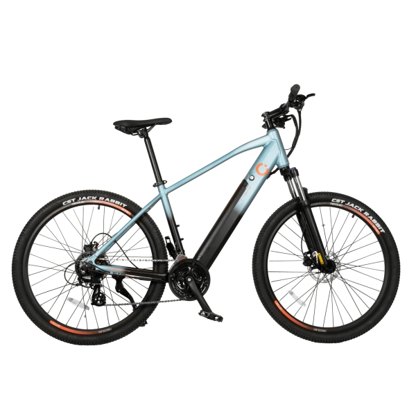 Cecotec Mountain Ventus Bicicleta Electrica de 27.5" - Doble Disco de Freno Hidraulico - Autonomia 90km - Cambio Shimano 24 Velocidades - Bateria 36V y 12.8Ah - Suspension Delantera - Color
