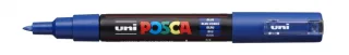 Posca PC-1M Marcador de Pintura - Punta de Poliester Conica 0.7mm - Tinta Base al Agua - Resistente a la Luz - Color Azul · Pack de 6 uds.