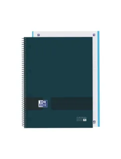 Oxford & You A4+ Europeanbook - Tapa Extradura Resistente - Cuaderno con 80 Hojas - Cuadricula 5x5 - Color Azul · Pack de 5 uds.