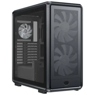 Cooler Master Masterframe 600 Caja Torre E-ATX - 2 Ventiladores 200mm RGB Frontales - 1 Ventilador 120mm RGB Trasero - Ventana Lateral - Paneles Intercambiables - Rejilla Metal-Mesh - 445x28