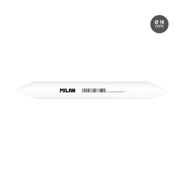 Milan Difuminos - Diametro de 18mm - Recomendado para Bellas Artes - Color Blanco · Pack de 12 uds.