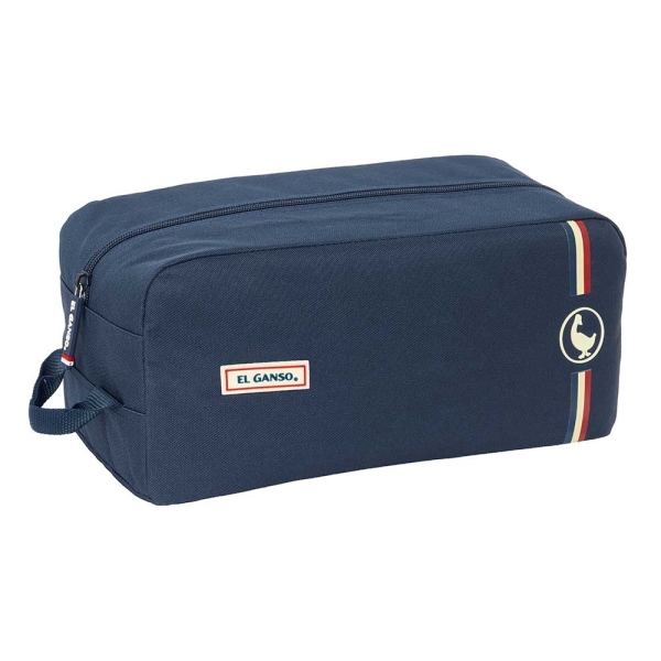 Safta el Ganso Eclipse Zapatillero - Asa Lateral - 9L - Resistente - Facil Transporte - 340x180x150mm - Color Azul Marino