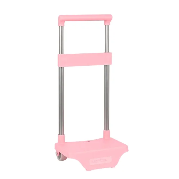Safta Carro Portamochilas - Sujecion Universal - Material Resistente - Modelo Patentado - 20x170x675mm - Color Rosa