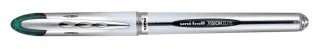 Uni-ball Vision Elite UB-200 Rollerball de Tinta Liquida - Punta de Bola 0.8mm - Sistema Antifugas para Viajes - Color Verde · Pack de 12 uds.