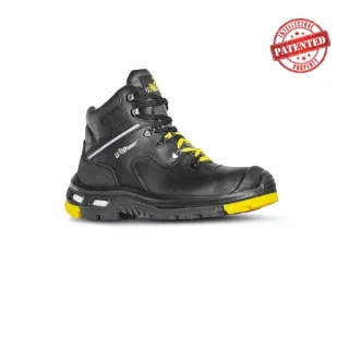 Upower Ronan S Calzado de Seguridad - Talla 38 - Aislamiento Contra Temperaturas Extremas, Puntera de Aluminio, Suela Antideslizante y Antiestatica, Plantilla Antiperforacion - Color Negro/A
