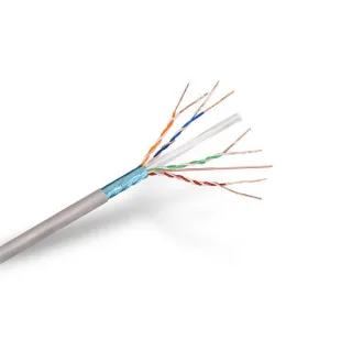 Aisens Bobina de Cable de Red RJ45 Cat.6 FTP Rigido AWG24 - 305m - 100% Cobre para la Instalacion - Color Gris