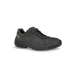 Upower Tonic Grip O Calzado de Seguridad Bajos - Talla 35 - Piel Nubuck Hidrofugo, Puntal Golia 0 Joule, Antiestaticos, Resistentes a Hidrocarburos, Suela Antideslizante PU/PU, Proteccion 02