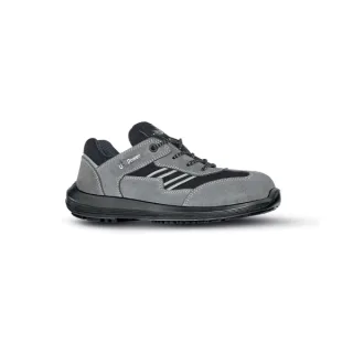 Upower California S Calzado de Seguridad Bajos - Talla 35 - Empeine en Gamuza, Textil Ultraligero, Puntal AirToe Composite, Antiperforacion, Suela Antideslizante, Proteccion S1PS FO SR - Col