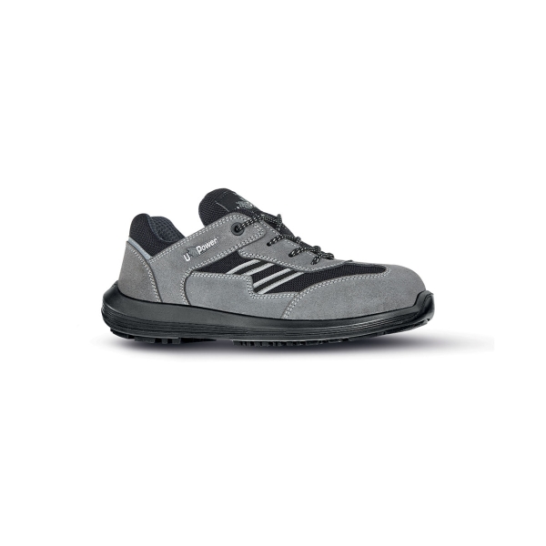 Upower California S Calzado de Seguridad Bajos - Talla 35 - Empeine en Gamuza, Textil Ultraligero, Puntal AirToe Composite, Antiperforacion, Suela Antideslizante, Proteccion S1PS FO SR - Col