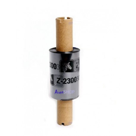 Zebra 2300 Wax Pack de 12 Cintas de Transferencia Termica Original de Cera - Ancho 33mm, Longitud 74m