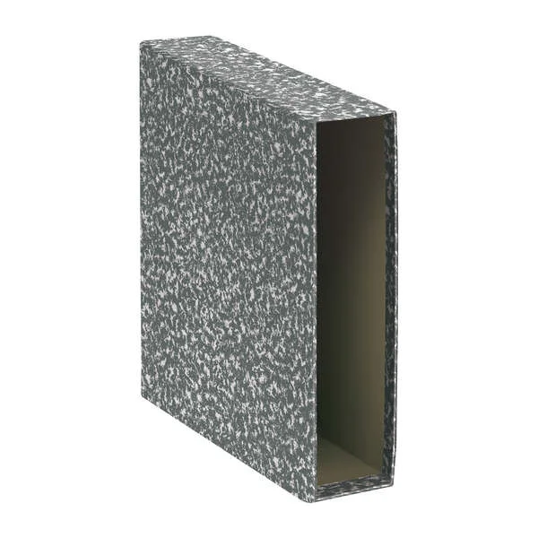 Dohe Fundas de Archivadores - Tamaño A4 - Carton Forrado con Papel Impreso - para Archivador Jaspeado gris - Natural · Pack de 20 uds.