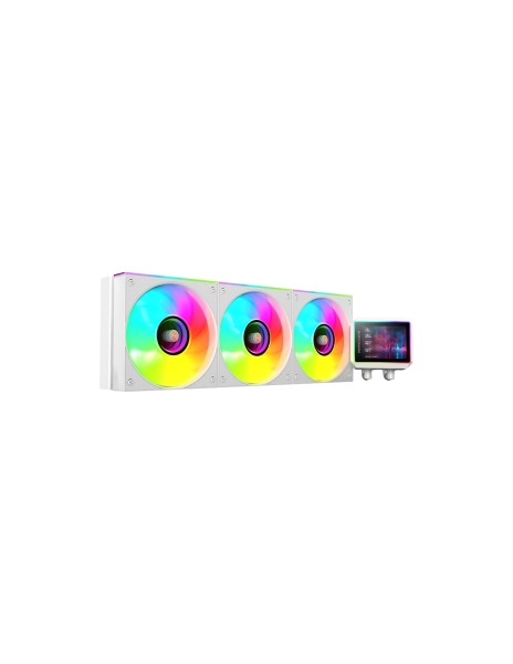 Mars Gaming ML-VISIONII360 Kit de Refrigeracion Liquida - Potencia 600W - Pantalla IPS 2.8" - Iluminacion ARGB - Bomba Opti-Chamber - Color Blanco
