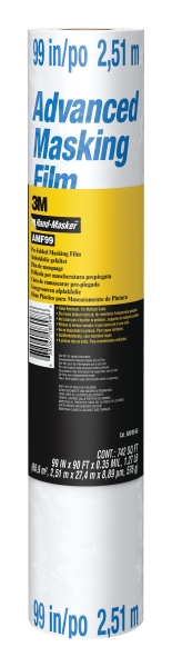 3M Hand-Masker Film para Enmascarar - 2.51x27.4m - Color Azul/Blanco