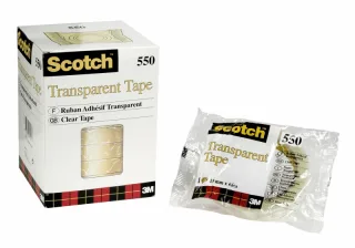 Scotch 550 Pack de 10 Cintas Adhesivas 15mm x 66m - Transparente