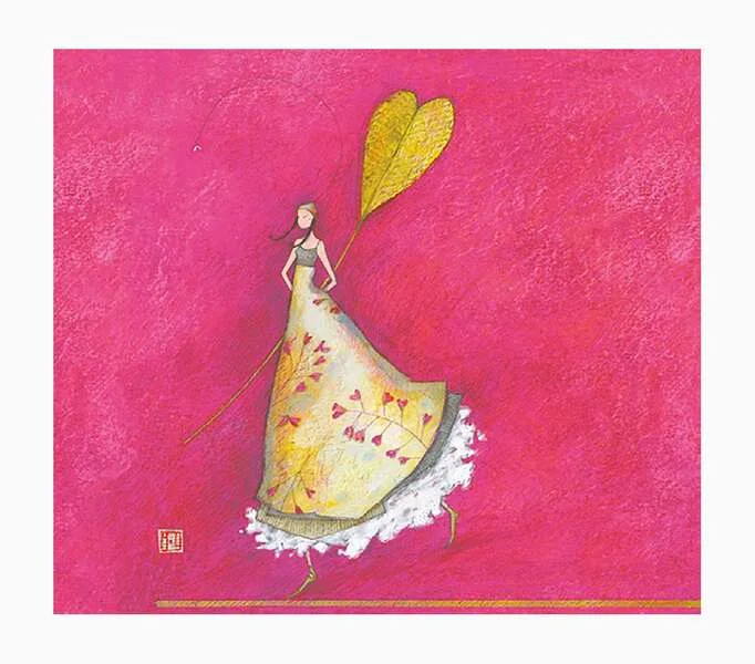 Pictura Gaëlle Boissonnard Tarjeta Doble - Acabado en Barniz de Relieve UV Grueso - Laminado Mate de Tacto Suave - 10.5x21cm - Papel con Certificacion FSC