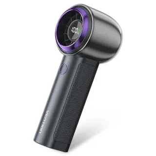 Vention PBB Ventilador de Mano - Velocidad Maxima 13000RPM - Nivel Regulable de 1 a 100 - Bateria de 3000mAh - Conexion USB-C - Ligero y Compacto - Color Negro/Morado