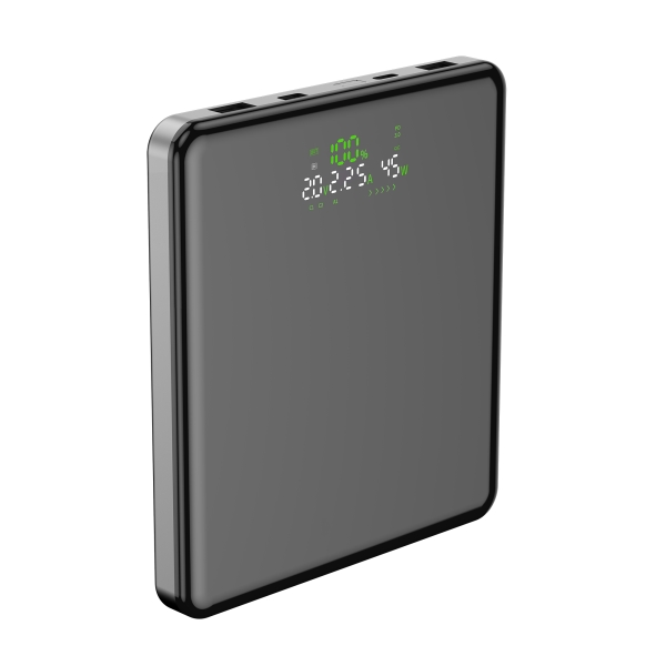 Leotec Powerbank 20.000 mAh - Carga Rapida 100W - Pantalla LED - 4 Puertos - Color Negro