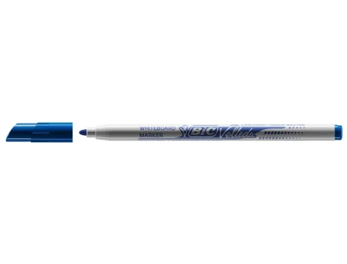 Bic Velleda 1721 Rotulador para Pizarra - Punta Fina - Trazo de 1.5mm - Borrado Optimo - Color Azul · Pack de 24 uds.