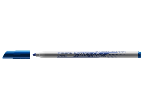 Bic Velleda 1721 Rotulador para Pizarra - Punta Fina - Trazo de 1.5mm - Borrado Optimo - Color Azul · Pack de 24 uds.