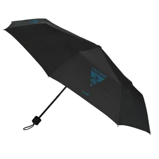 Safta Blackfit8 California Paraguas Manual de 98cm - 8 Paneles - Asa y Punta de PVC - Poliester - Nervios de Acero de 8mm - Cordon - Color Negro