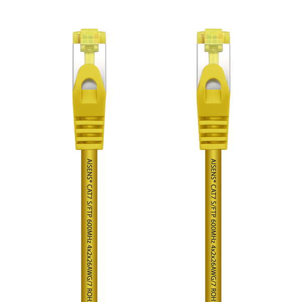 Aisens Cable de Red Latiguillo RJ45 LSZH Cat.7 600 MHz S/FTP PIMF AWG26 - 1.0M - Color Amarillo