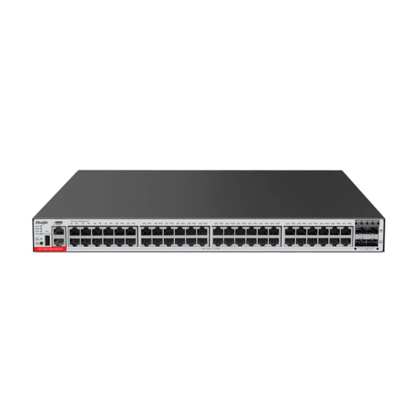 Ruijie RG-CS83-48GT4XS-PD Switch Modular - 48 Puertos Ethernet hasta 1Gbps - 4x SFP+ hasta 10Gbps - PoE/PoE+ hasta 1480W - Color Negro y Gris