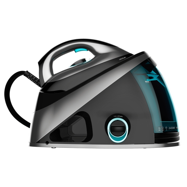 Cecotec Fast and Furious 8040 Absolute Centro de Planchado - Presion 6bar - 2400W - Vapor Continuo 145g/min - Golpe de Vapor 480g/min - Filtro Antical - Temperatura Regulable - Color Negro y