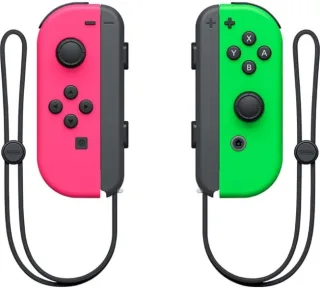 Nintendo Set de 2 Mandos Joy-Con Izquierdo/Derecho para Nintendo Switch - Autonomia hasta 20h - Vibracion HD - Sensor de Movimiento y Acelerometro - Boton de Captura - Sensor NFC para Amiibo