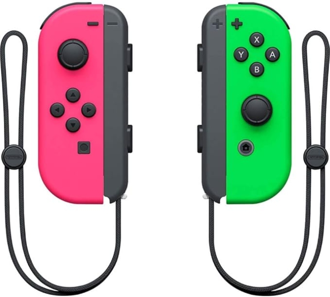 Nintendo Set de 2 Mandos Joy-Con Izquierdo/Derecho para Nintendo Switch - Autonomia hasta 20h - Vibracion HD - Sensor de Movimiento y Acelerometro - Boton de Captura - Sensor NFC para Amiibo