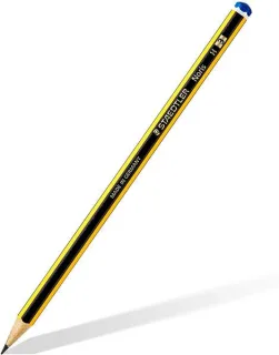 Staedtler Noris 120-3 Lapiz de Grafito Hexagonal - Mina H - Resistencia a la Rotura - Madera de Bosques Sostenibles · Pack de 12 uds.