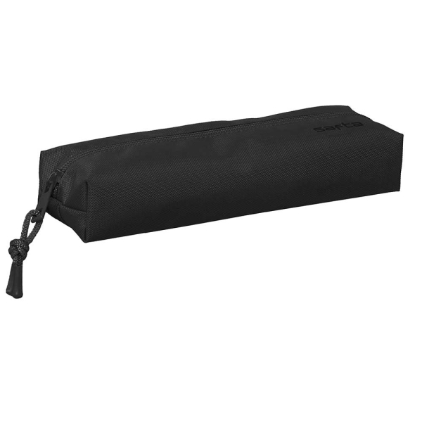 Safta Portatodo - Cremallera - Goma Elastica - 0.53L - 220x70x40mm - Color Negro